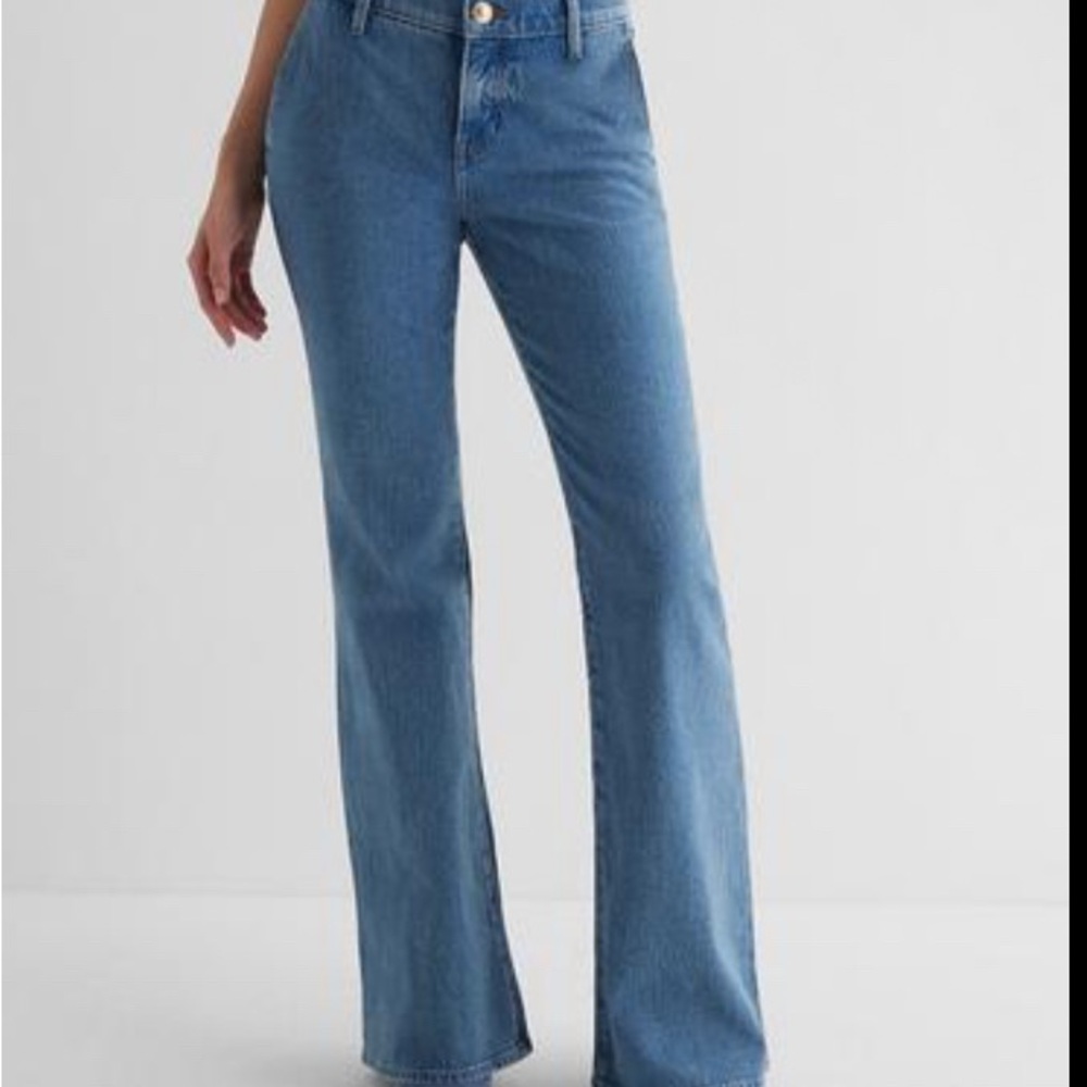 Express Light Blue Flare Jeans